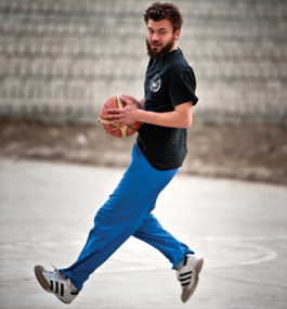 “FOREIGN INFIDEL”: Author Peretz Partensky, reluctant coach for the Nangarhar Stars as they prepared for their national tournament. 